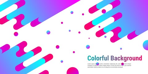 Minimal geometric background. Simple shape with trendy gradient. It is suitable for banners, posters, advertising, websites, etc. Vector illustration