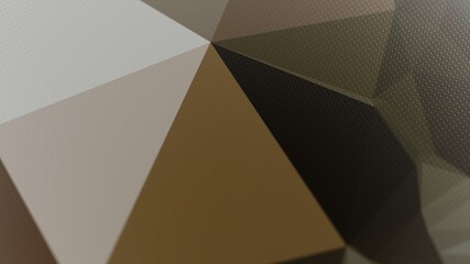 3d Triangle Abstract Minimal Background In Forest Brown and Green Color
