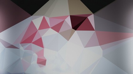 3d Triangle Abstract Minimal Background with Metallic Sheen Pattern Overlay in Pink and Rose–Brown Color Tone