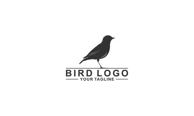 bird logo on white background