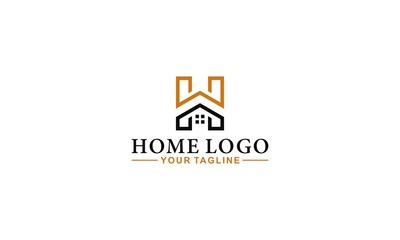 the house logo with the letter H which becomes the H-shaped house logo which is unique and easy to remember and recognize