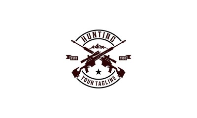 vintage logo for a team that likes hunting or hunting members