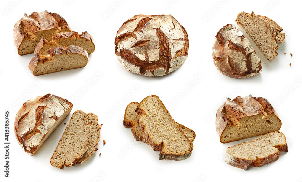 Wall mural slices of freshly baked bread