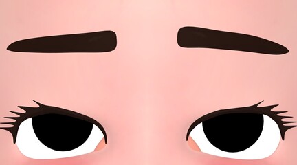 信じていない顔の表情