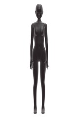 目を閉じる女性のシルエット