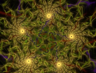 Imaginatory fractal background Image