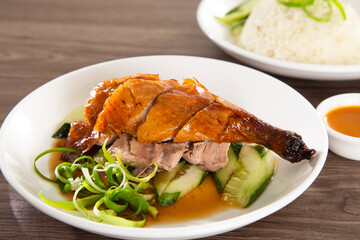 roast duck rice, popular of hawker food