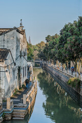 China, Jiansu, Suzhou. Pingjiang historic district.