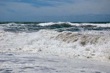 waves on the beach