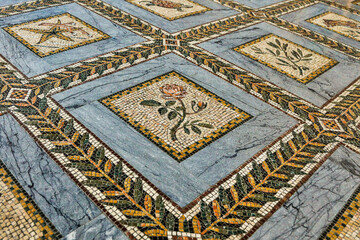 Israel, Jerusalem District, Ein Karem. Church of the Visitation, interior details of the Upper Church.