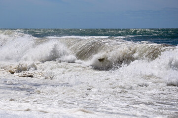 waves on the beach