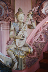 Fototapeta premium Figure on The Stairway to Heaven, Erawan Museum in Samut Prakan, southeast of Bangkok, Thailand. Commissioned by Lek Viriyapant.