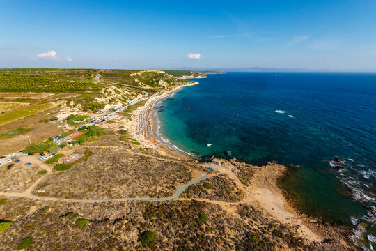 Beach Aerial, Bozcaada, Turkey.