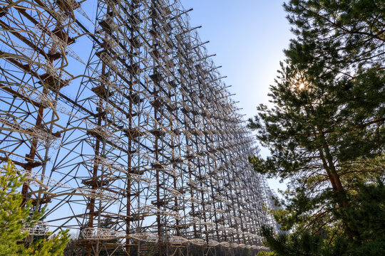 Ukraine, Pripyat, Chernobyl. Duga-1 radar array.