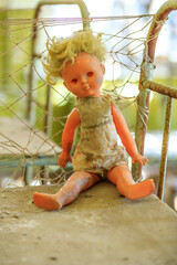 Ukraine, Pripyat, Chernobyl. Child's toy doll.