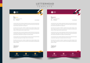 Professional Business Letterhead Design, Modern letterhead template