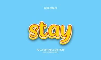 stay style editable text effect	
