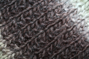 Colorful handmade winter scarf with alpacas wool macro background modern high quality prints