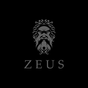 Zeus logo design template premium vector