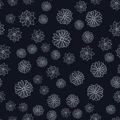 seamless floral pattern in vector