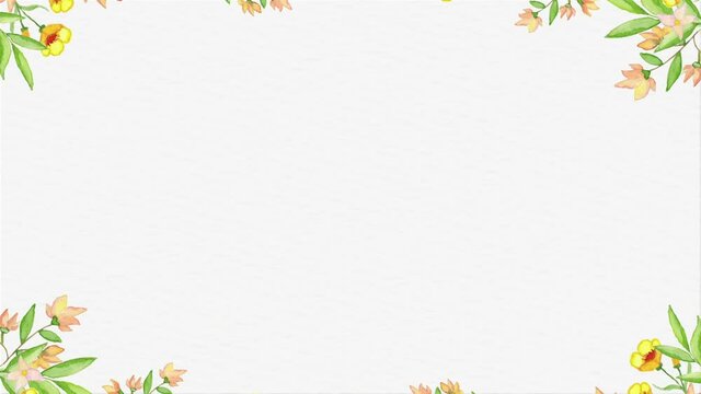 autumn leaves frame animated 