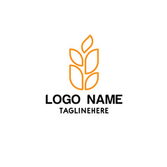 grain vector icon logo design
