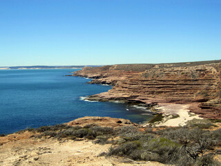 Rainbow Valley, coastline at Kalbarri, Western Australia.
