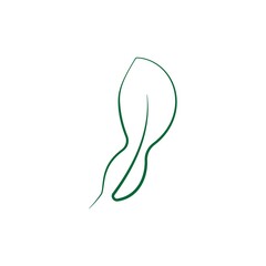 Obraz premium lime leaves logo
