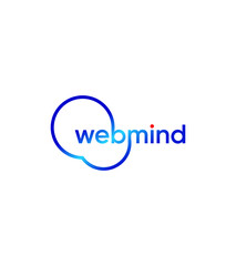 Web Mind logo template, vector logo for business and company identity 