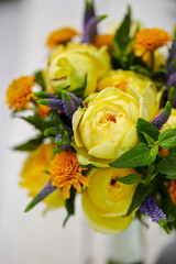 bouquet of yellow flowers