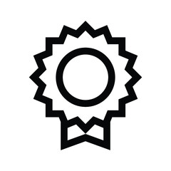 reward badge trophy emblem icon vector