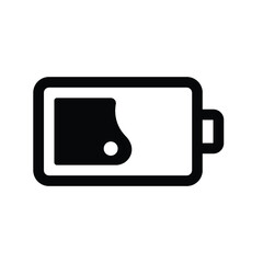 battery power icon vector