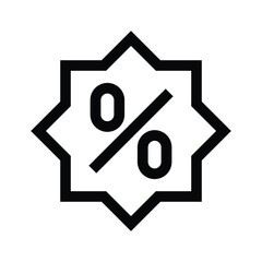 discount sign icon vector