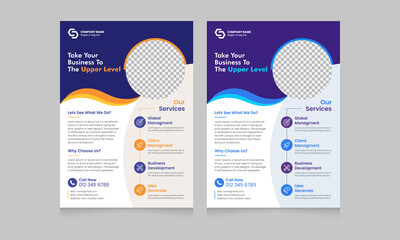 Creative business flyer template, Corporate flyer design, Flyer design, Business flyer, Flyer, Poster, Leaflet, A4 pager flyer, Vector, Brochure, Business flyer layout, Modern corporate flyer