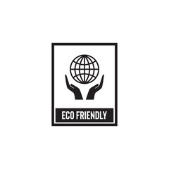 eco friendly packaging icon symbol sign vector