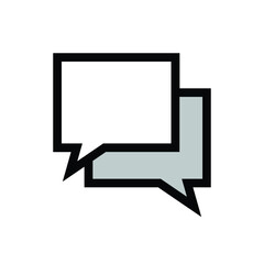 chat bubble icon vector