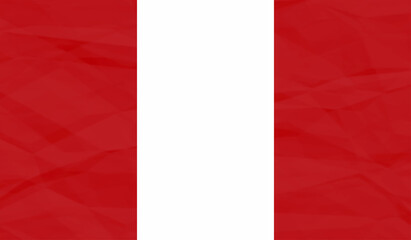 Grunge Peru flag. Peru flag with waving grunge texture.