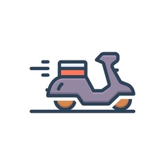 Color illustration icon for express