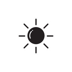 sun icon symbol sign vector