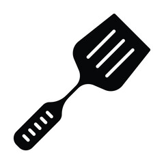 spatula icon, kitchen utensil vector