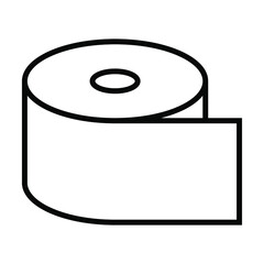 toilet paper roll icon vector