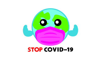 Protective face mask against and stop corona virus,Covid-19.