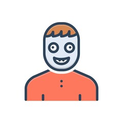 Color illustration icon for syndrome