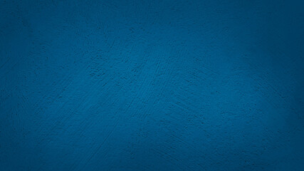 texture of plastered blue concrete wall. vignette modern background of brushed cement or stucco...
