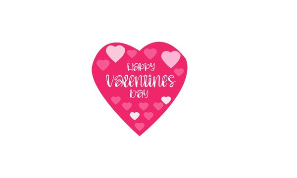 Valentines day design heart and image valentine