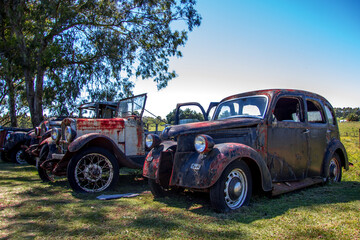 old red truck