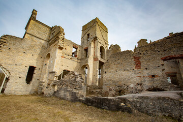 Ruins of old Ungru castle at Kiltsi, Estonia