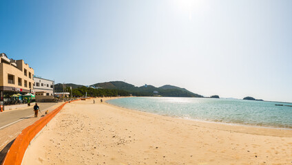 송호해수욕장 파노라마 풍경
