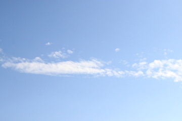 blue sky background with clouds.
