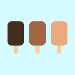 set of chocolate ice cream collection